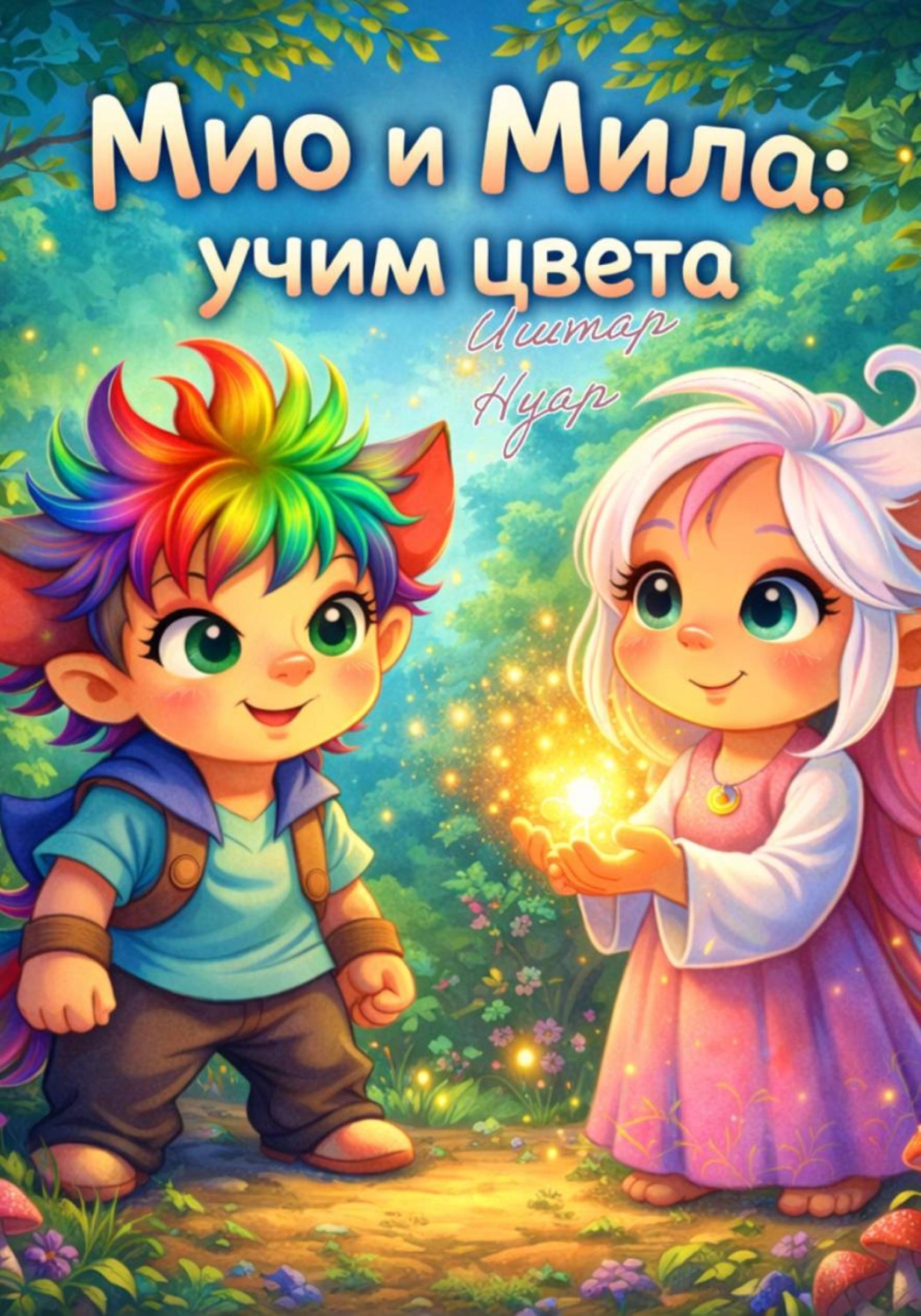 Обложка книги «Мио и Мила: учим цвета»