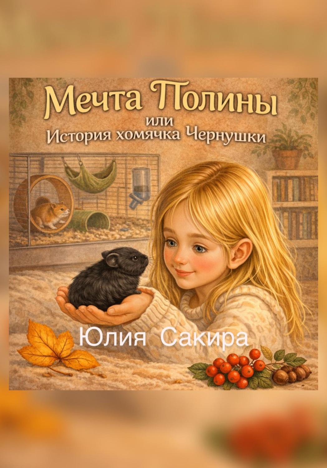 Обложка книги «Мечта Полины, или История хомячка Чернушки»