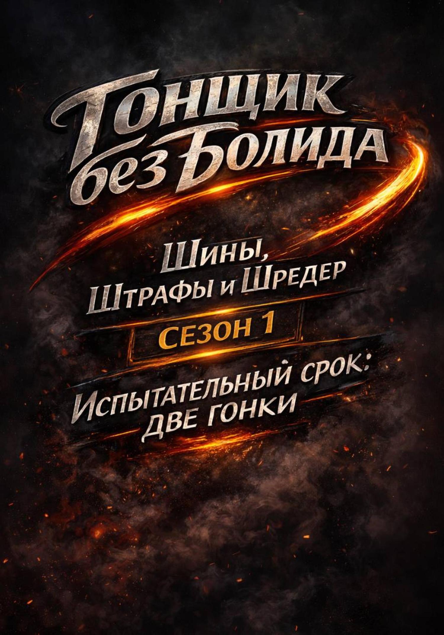Обложка книги «Шины, Штрафы и Шредер – Испытательный срок. две гонки.»