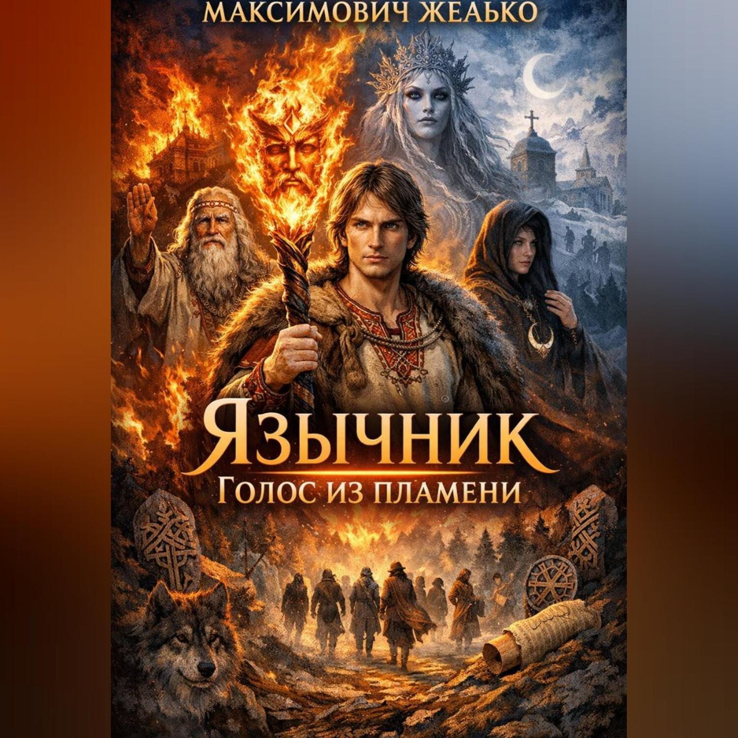 Обложка книги «Язычник Голос из пламени»
