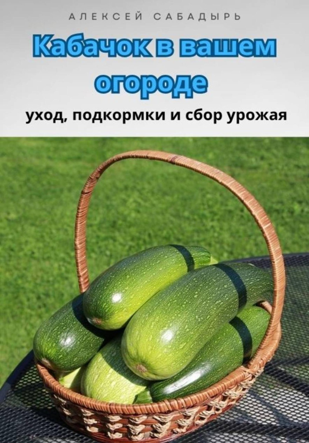 Обложка книги «Кабачок в вашем огороде уход, подкормки и сбор урожая»