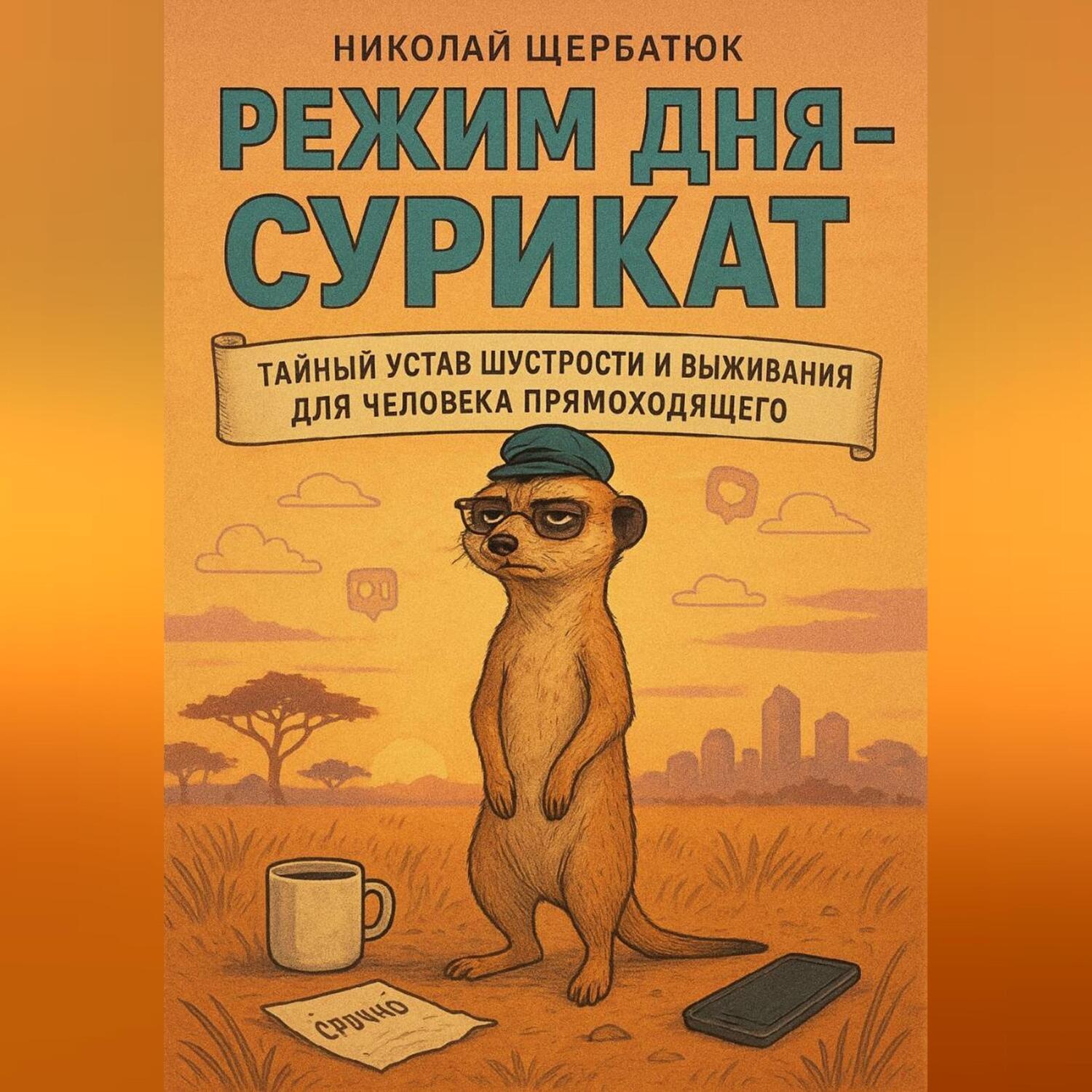 Обложка книги «Режим дня – СУРИКАТ: Тайный устав шустрости и выживания для человека прямоходящего»