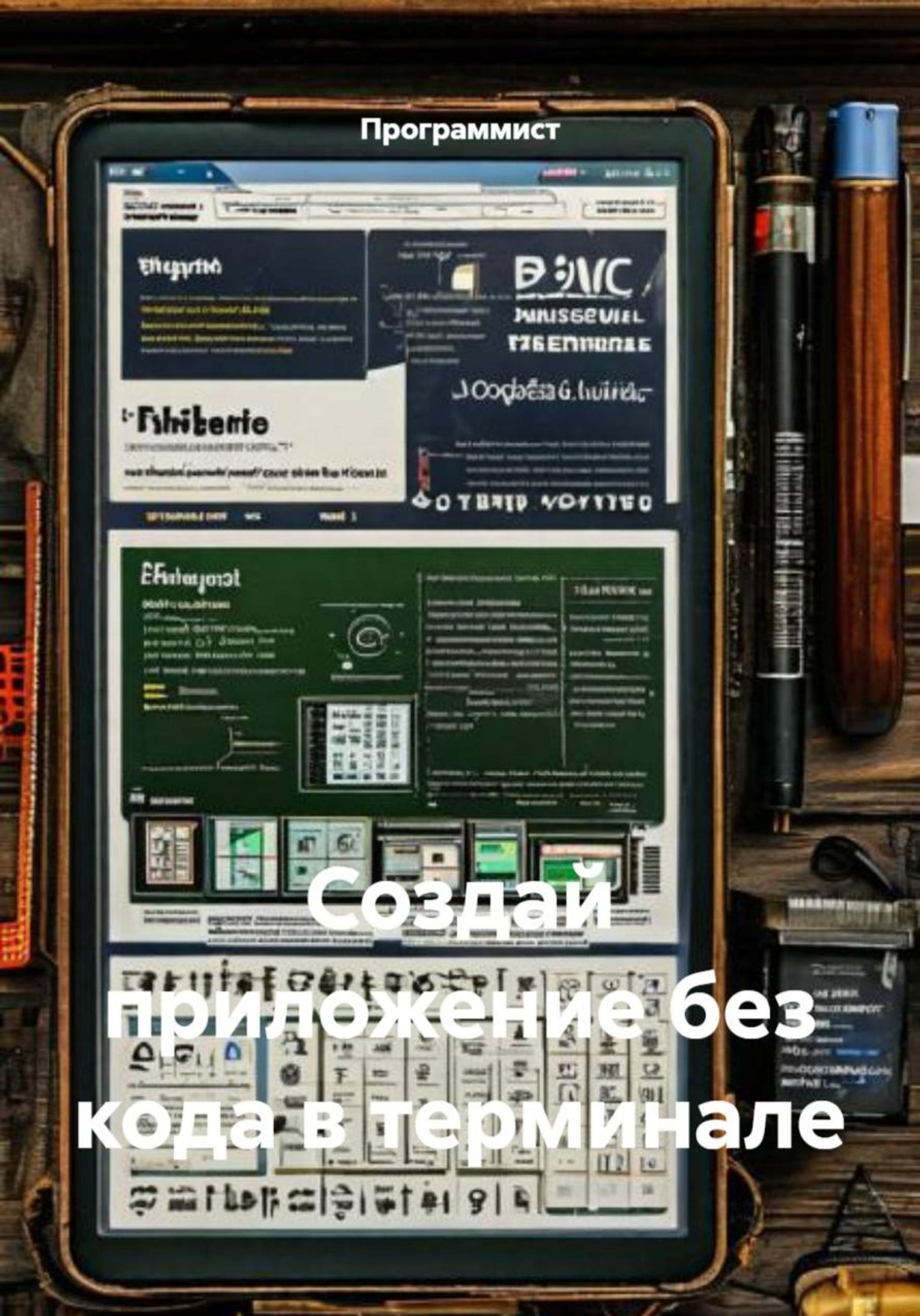 Обложка книги «Создай приложение без кода в терминале»