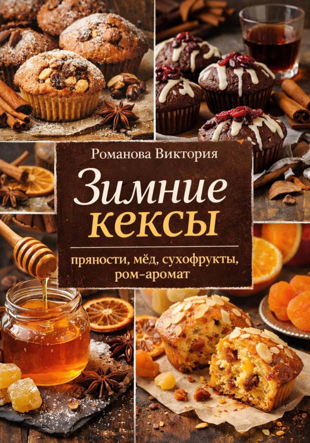 Обложка книги «Зимние кексы: пряности, мёд, сухофрукты, ром-аромат»