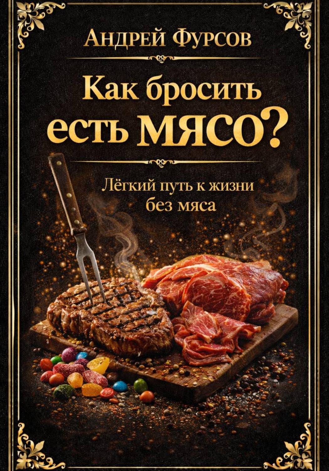Обложка книги «Как бросить есть мясо? Лёгкий путь к жизни без мяса»