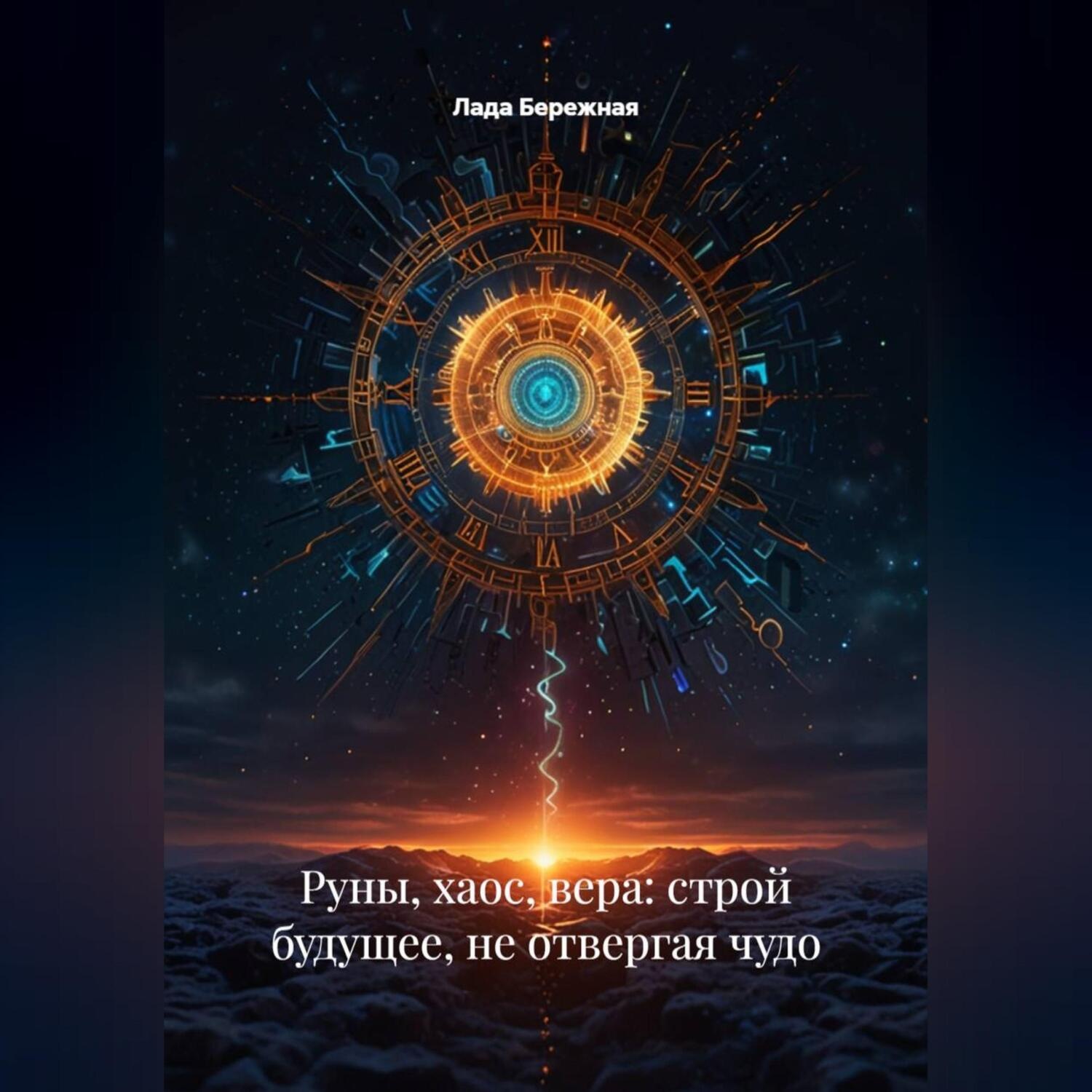 Обложка книги «Руны, хаос, вера: строй будущее, не отвергая чудо»