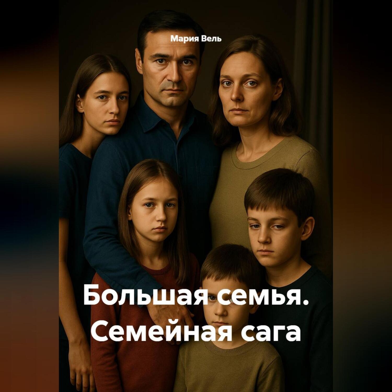 Обложка книги «Большая семья Семейная сага»