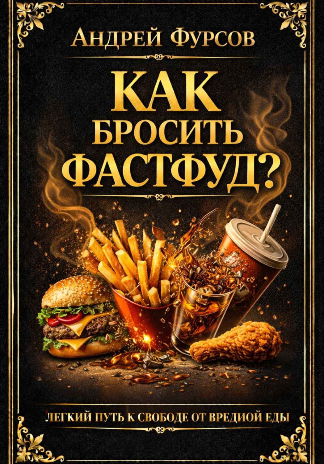 Обложка книги «Как бросить фастфуд? Лёгкий путь к свободе от вредной еды»