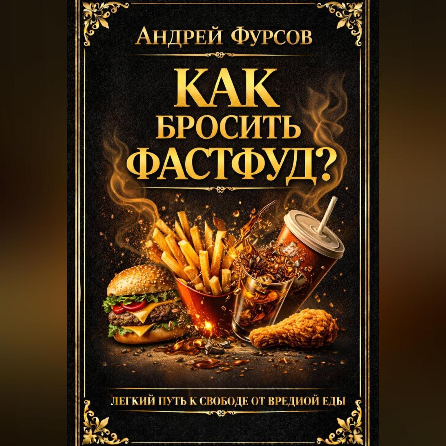 Обложка книги «Как бросить фастфуд? Лёгкий путь к свободе от вредной еды»