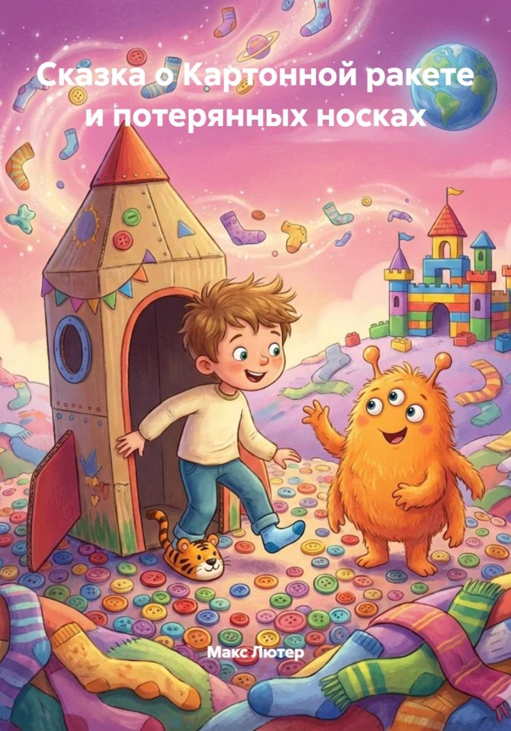 Обложка книги «Сказка о Картонной ракете и потерянных носках»