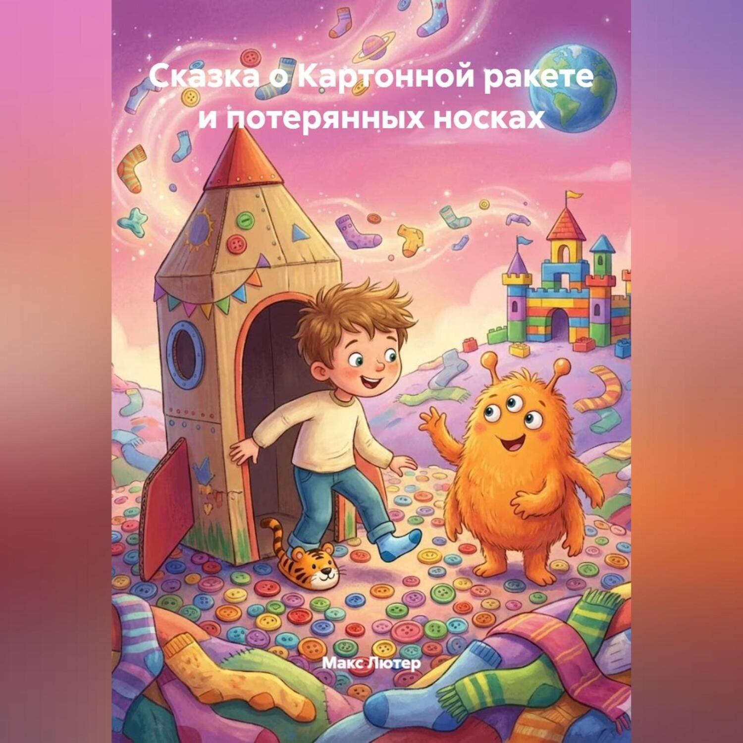 Обложка книги «Сказка о Картонной ракете и потерянных носках»