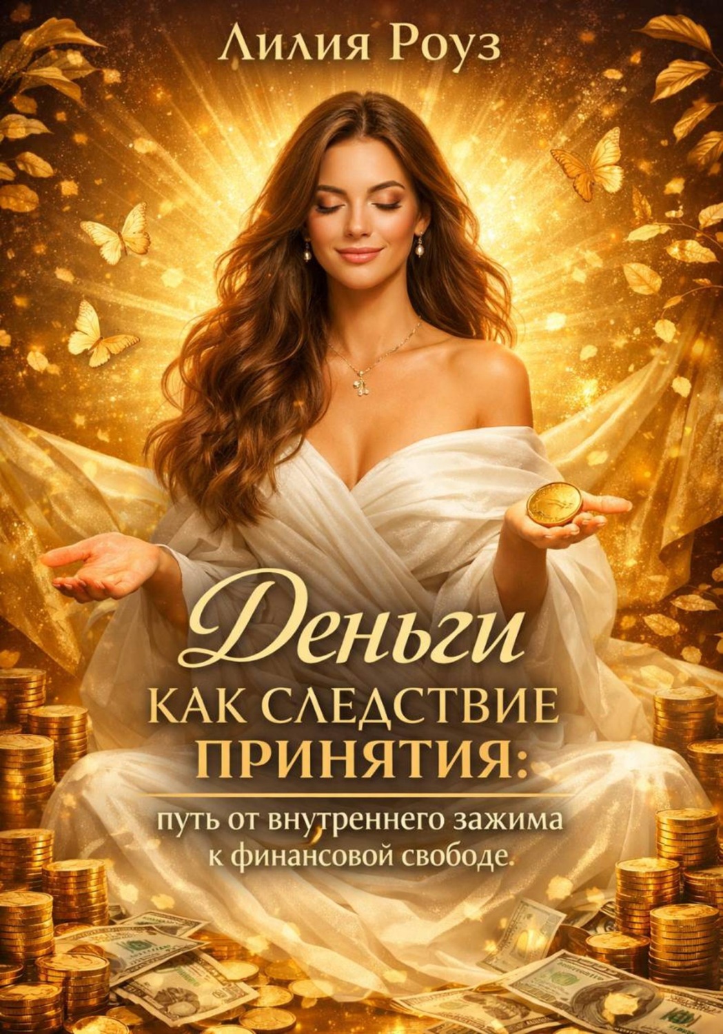 Обложка книги «Деньги как следствие принятия: путь от внутреннего зажима к финансовой свободе»