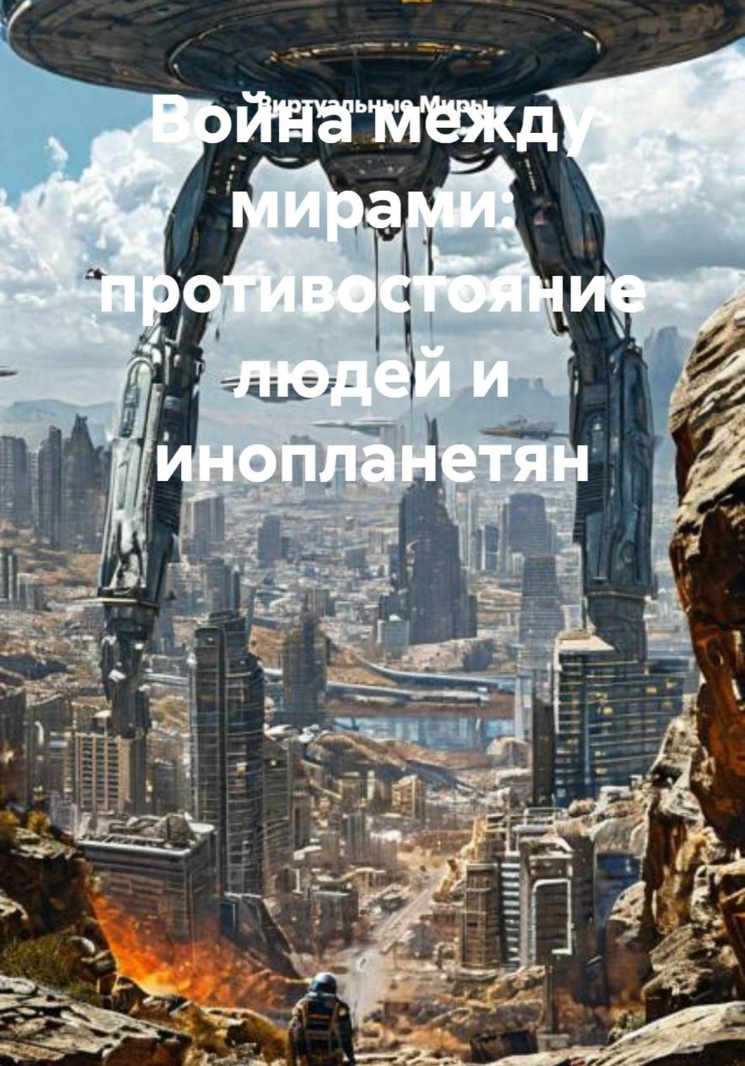 Обложка книги «Война между мирами: противостояние людей и инопланетян»