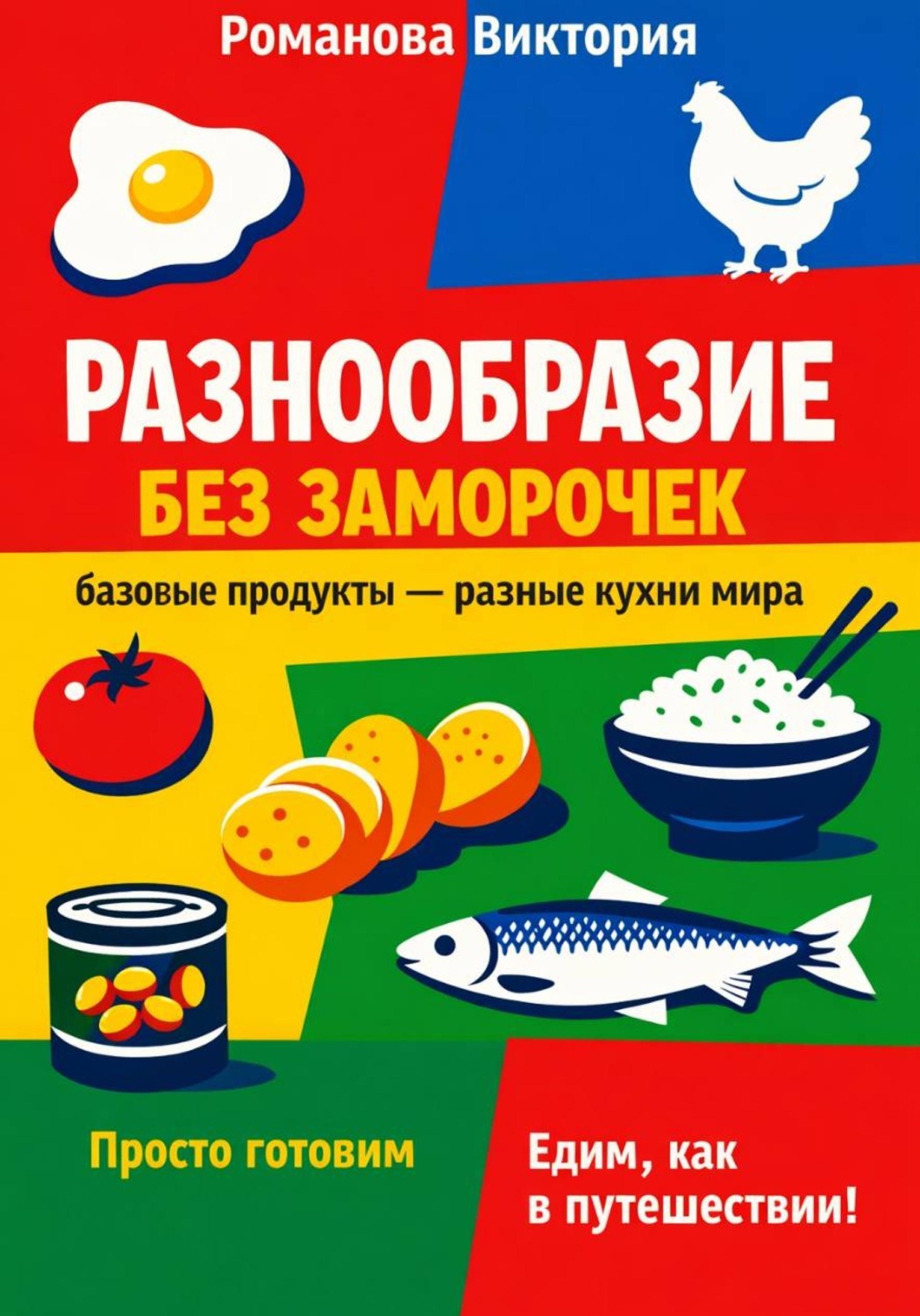 Обложка книги «Разнообразие без заморочек: базовые продукты – разные кухни мира»