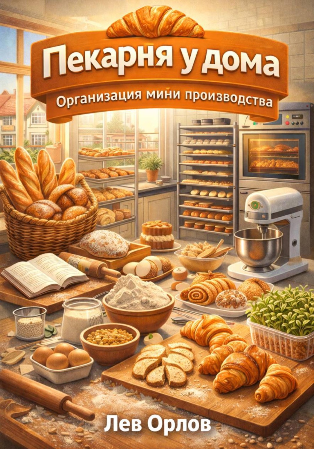 Обложка книги «Пекарня у дома организация мини производства»