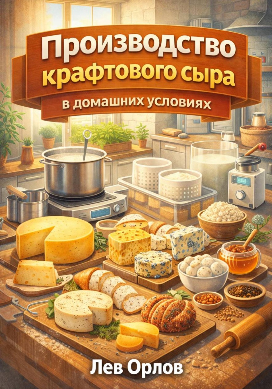 Обложка книги «Производство крафтового сыра в домашних условиях»