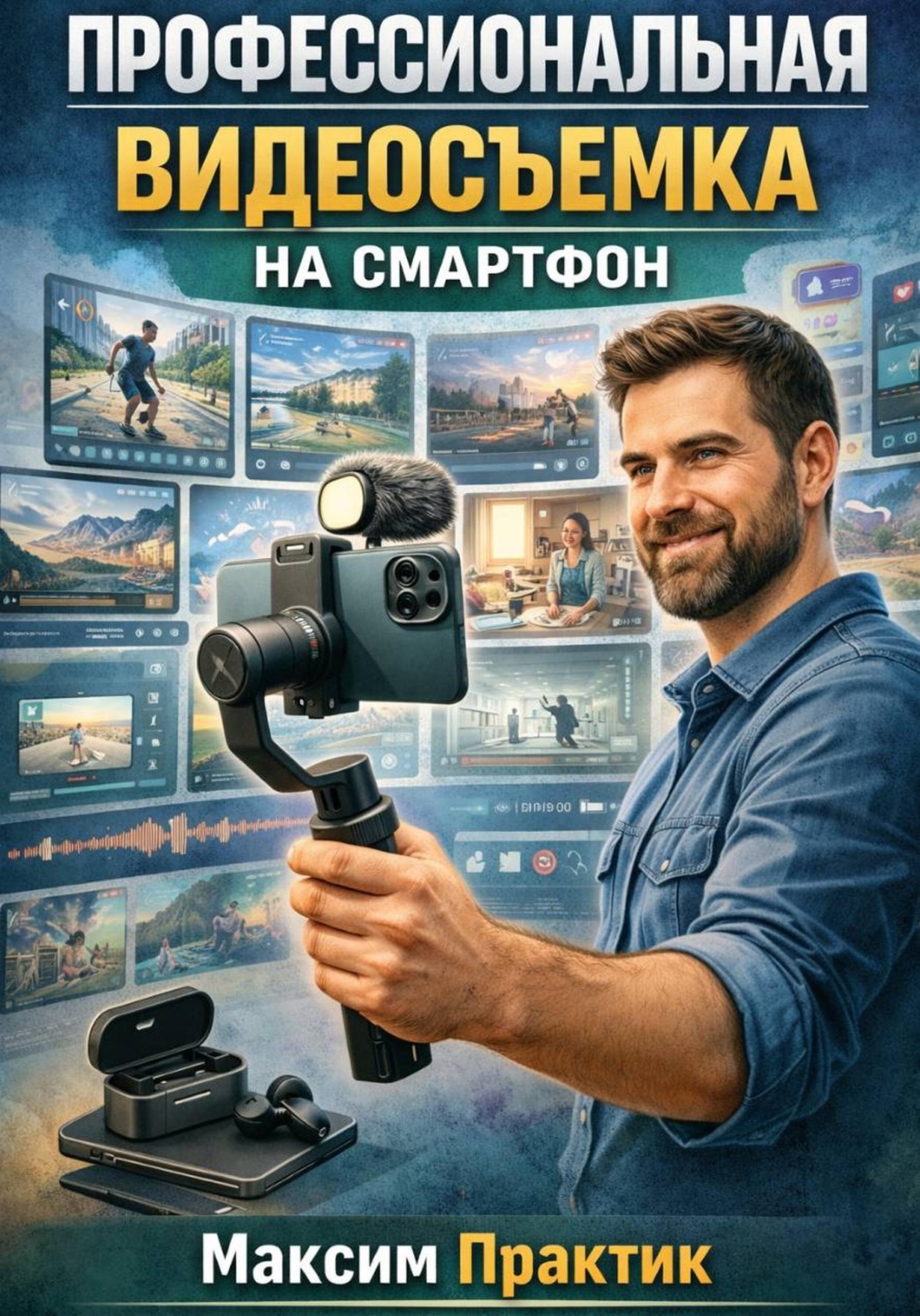 Обложка книги «Профессиональная видеосъемка на смартфон»