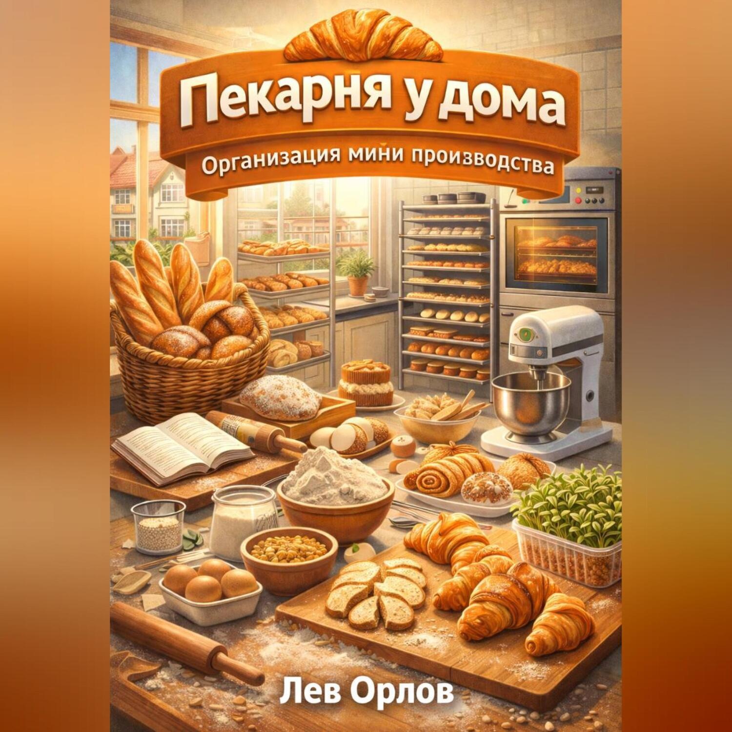 Обложка книги «Пекарня у дома организация мини производства»