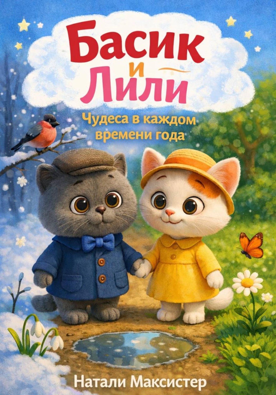 Обложка книги «Басик и Лили. Чудеса в каждом времени года»