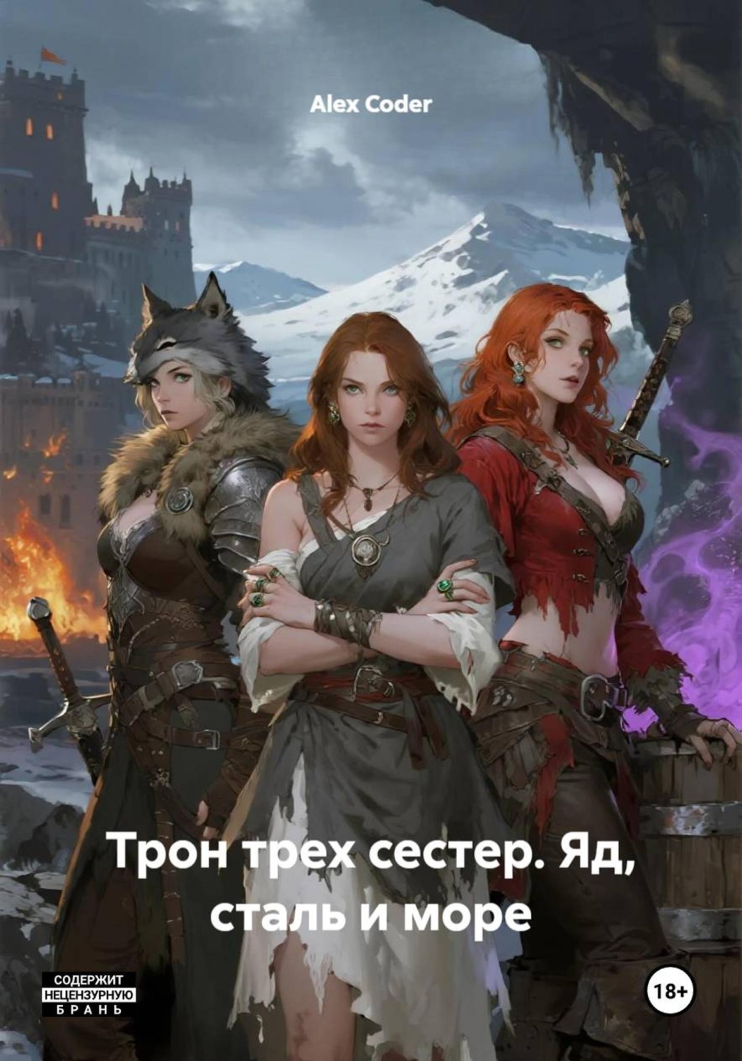 Обложка книги «Трон трех сестер. Яд, сталь и море»