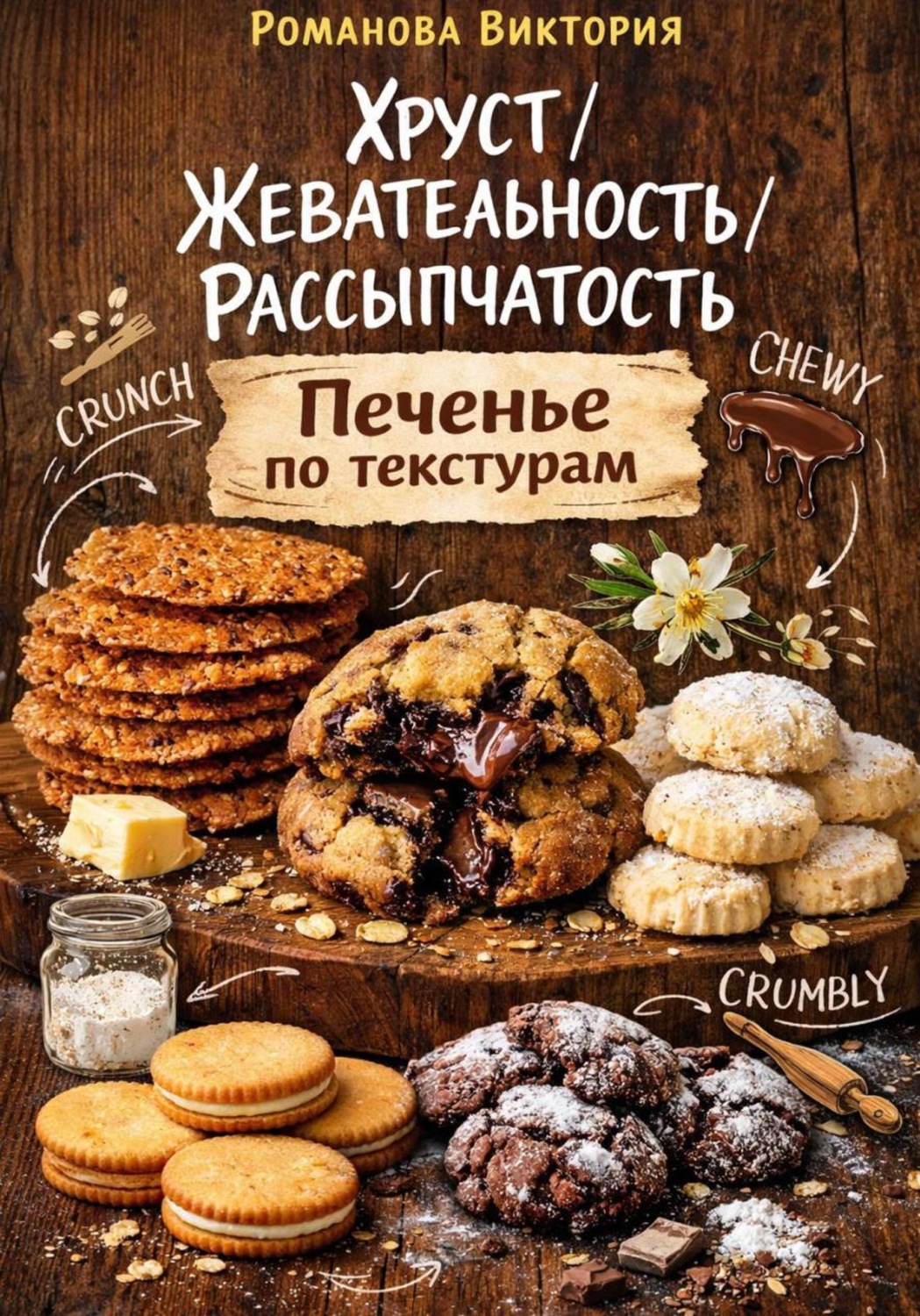 Обложка книги «Хруст/жевательность/рассыпчатость: печенье по текстурам»