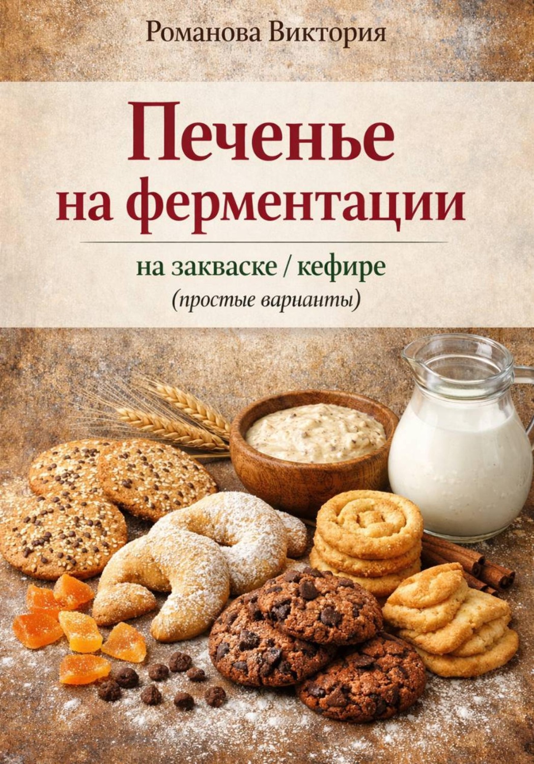 Обложка книги «Печенье на ферментации: на закваске/кефире (простые варианты)»