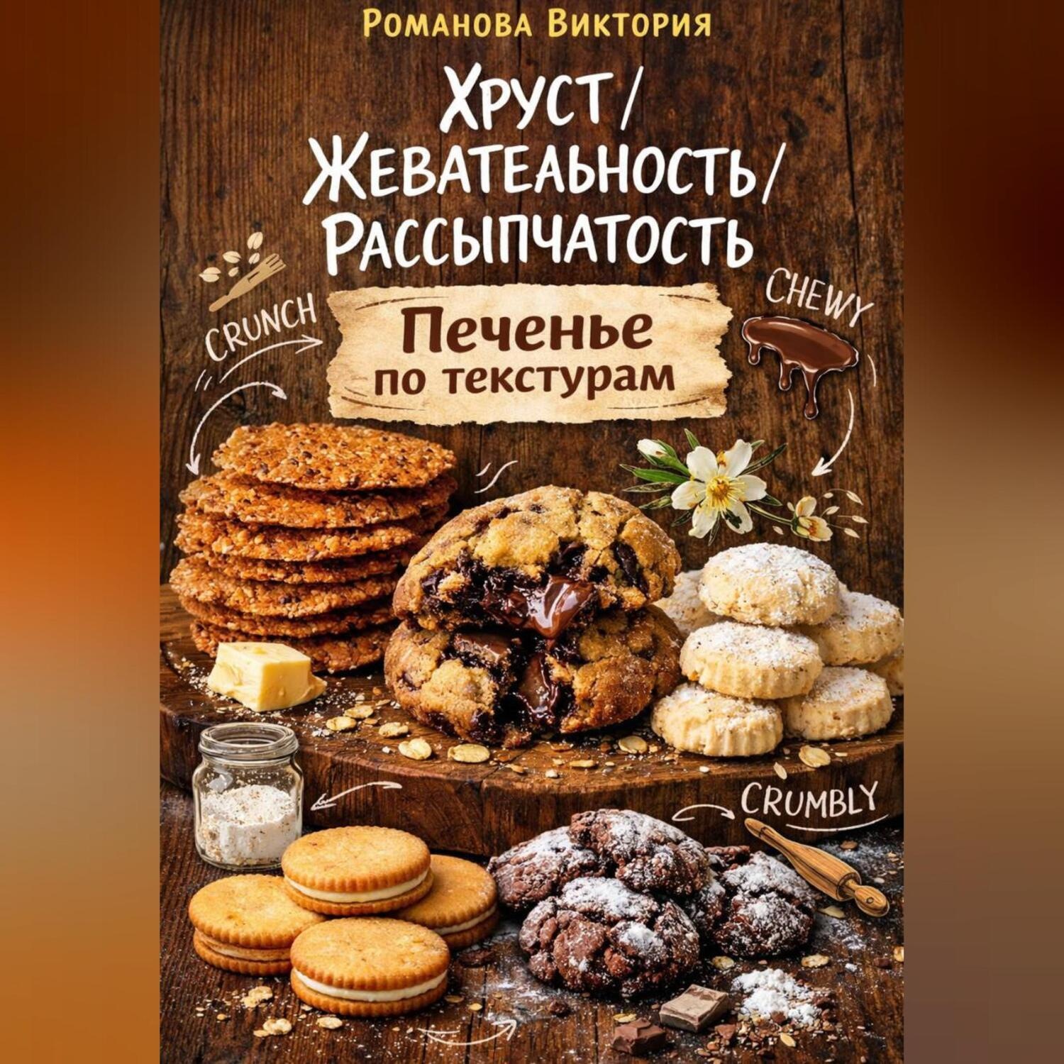 Обложка книги «Хруст/жевательность/рассыпчатость: печенье по текстурам»