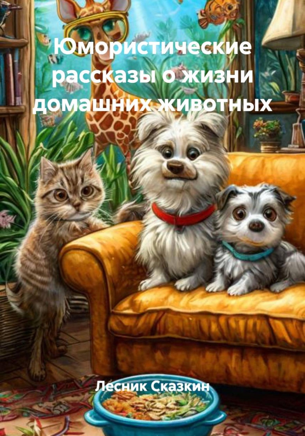 Обложка книги «Юмористические рассказы о жизни домашних животных»