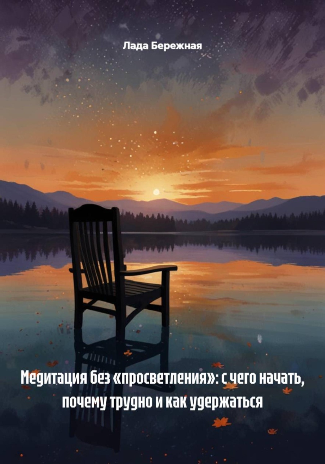 Обложка книги «Медитация без «просветления»: с чего начать, почему трудно и как удержаться»