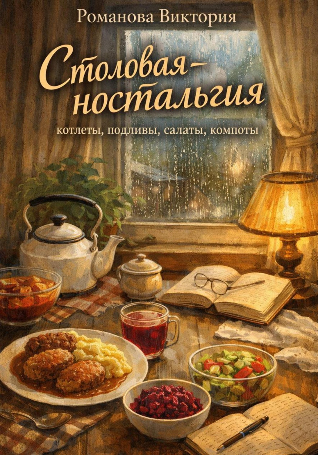 Обложка книги «Столовая-ностальгия: котлеты, подливы, салаты, компоты»