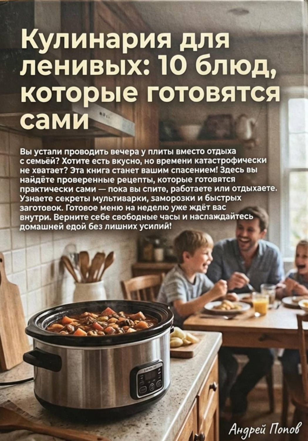 Обложка книги «Кулинария для ленивых: 10 блюд, которые готовятся сами»