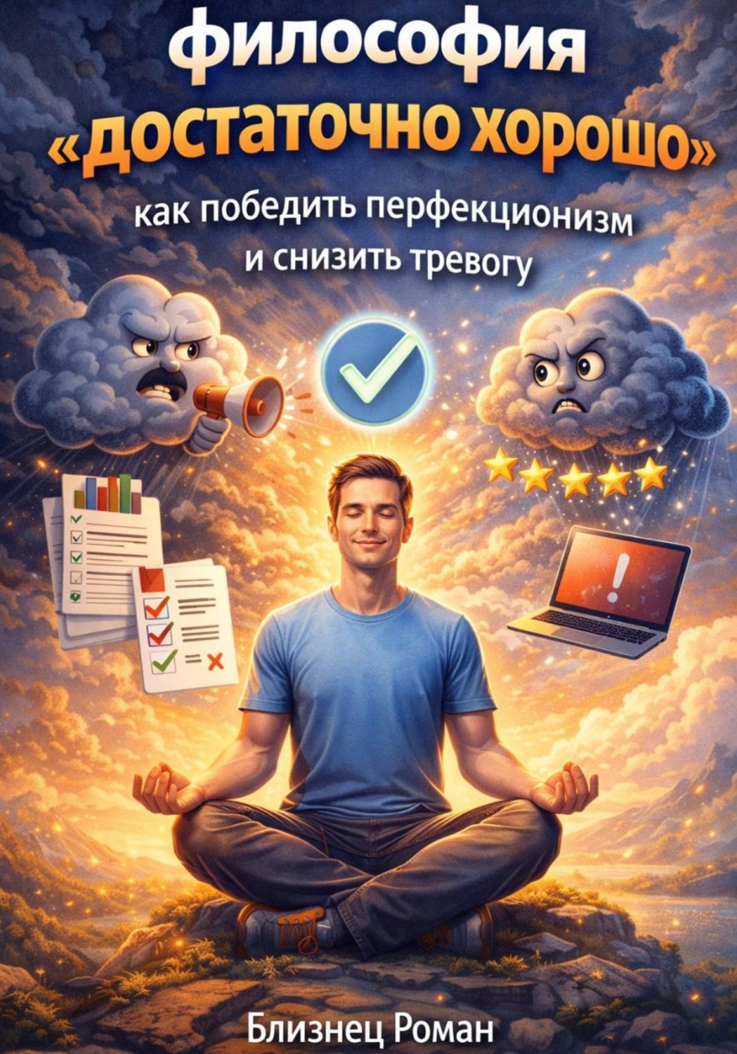 Обложка книги «Философия «достаточно хорошо» как победить перфекционизм и снизить тревогу»