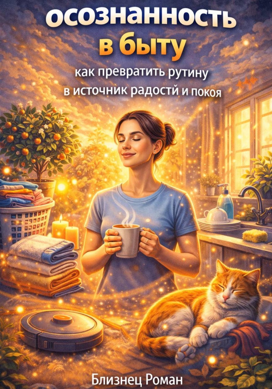 Обложка книги «Осознанность в быту. Как превратить рутину в источник радости и покоя»