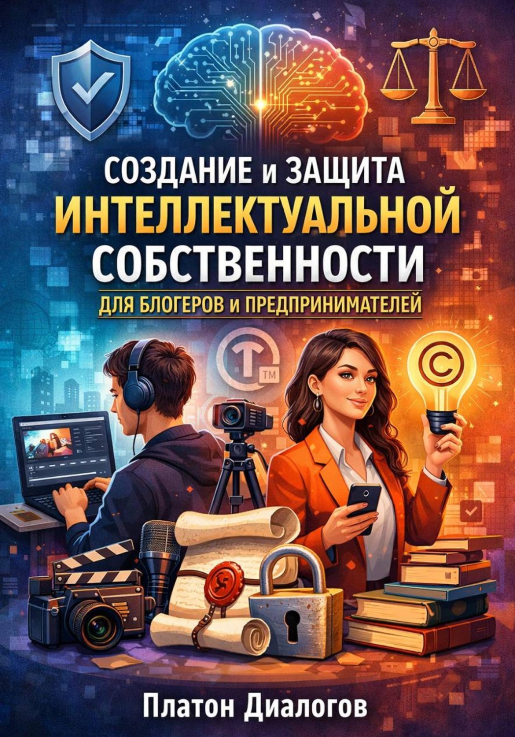 Обложка книги «Создание и защита интеллектуальной собственности для блогеров и предпринимателей»