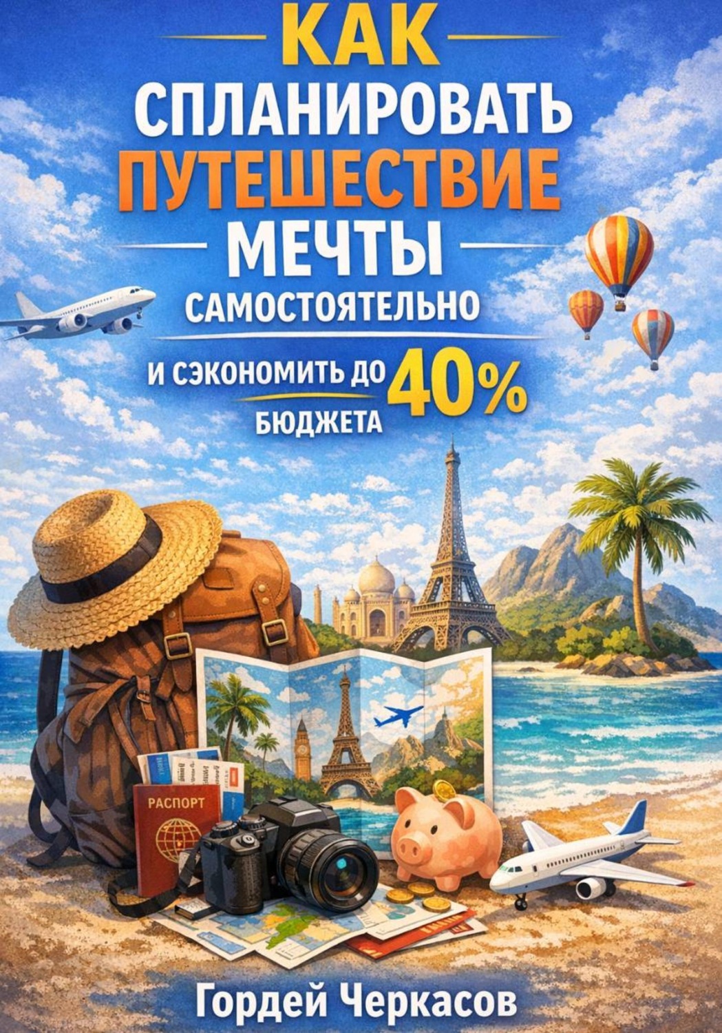 Обложка книги «Как спланировать путешествие мечты самостоятельно и сэкономить до 40 процентов бюджета»