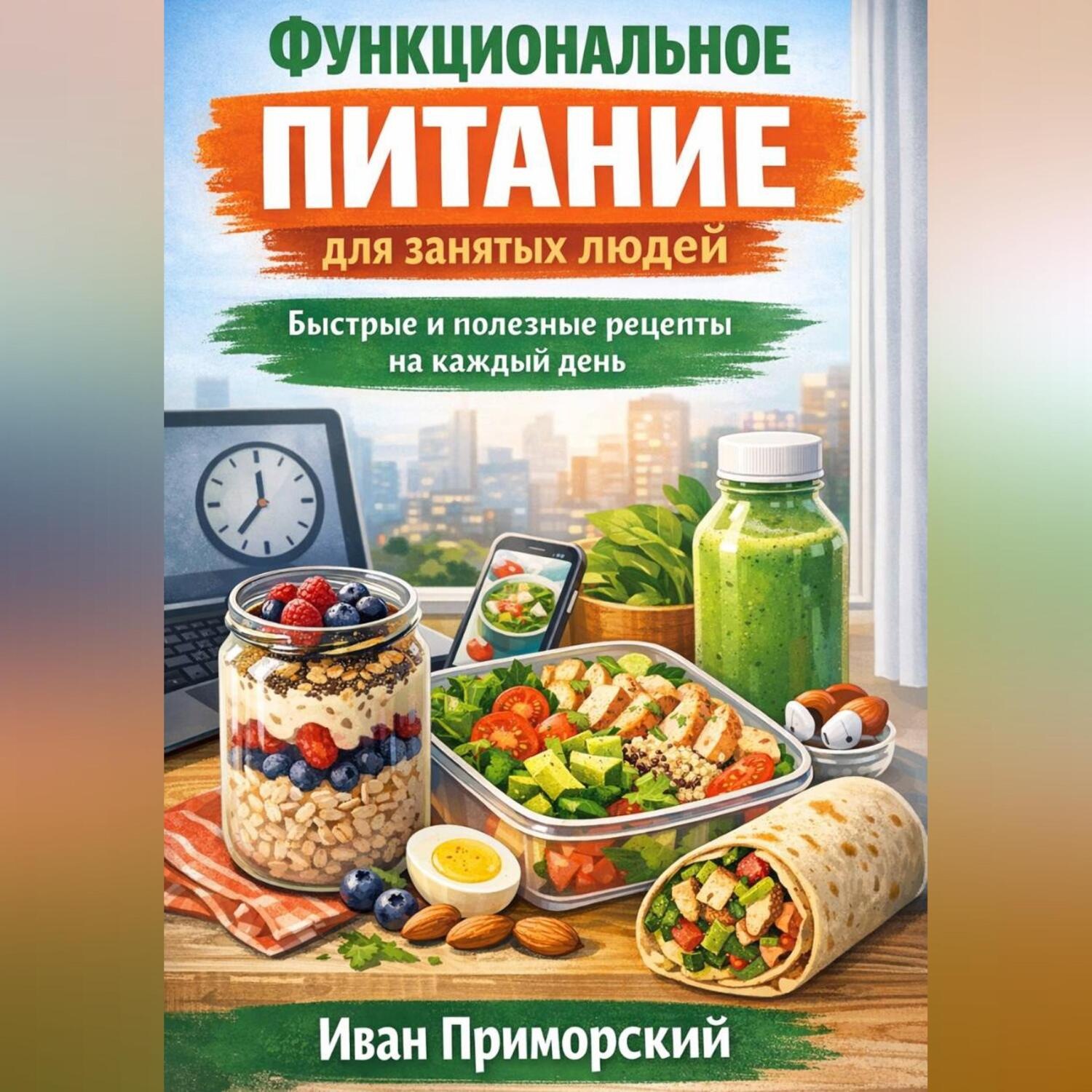 Обложка книги «Функциональное питание для занятых людей. Быстрые и полезные рецепты на каждый день»