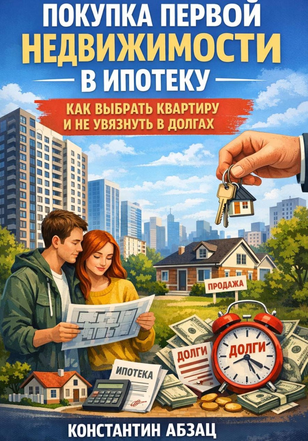 Обложка книги «Покупка первой недвижимости в ипотеку. Как выбрать квартиру и не увязнуть в долгах»