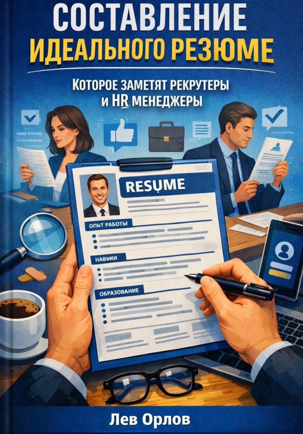 Обложка книги «Составление идеального резюме которое заметят рекрутеры и hr менеджеры»