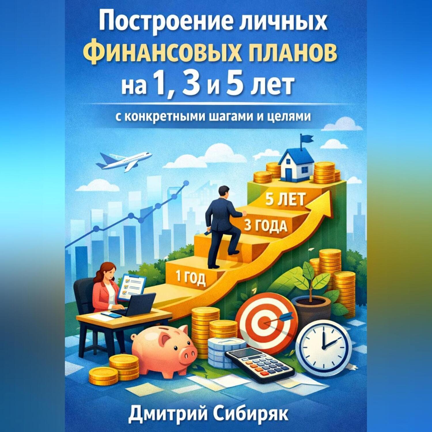 Обложка книги «Построение личных финансовых планов на 1. 3 и 5 лет с конкретными шагами и целями»