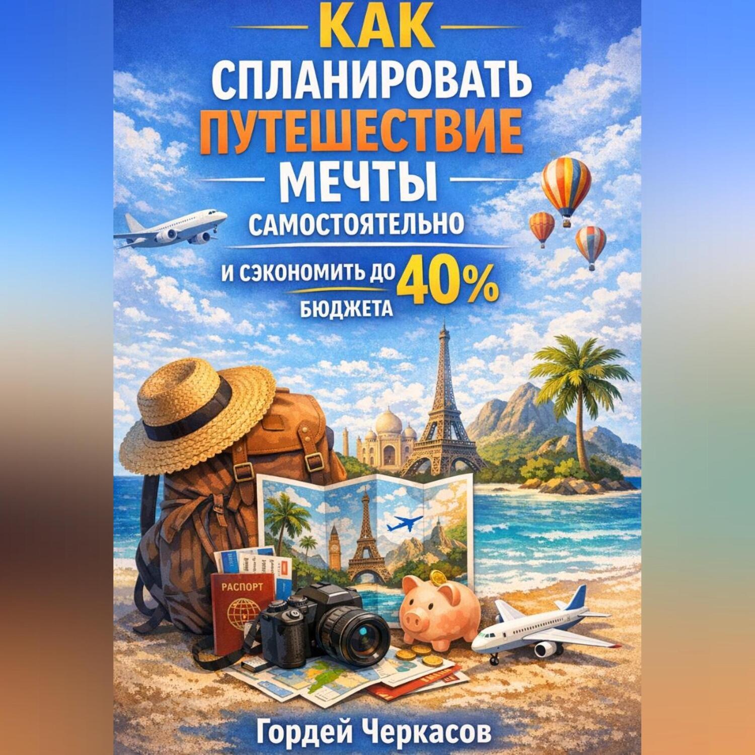 Обложка книги «Как спланировать путешествие мечты самостоятельно и сэкономить до 40 процентов бюджета»