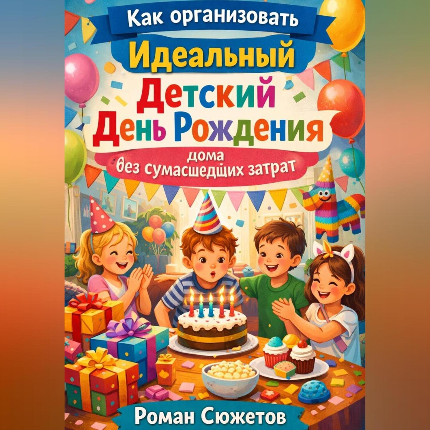 Обложка книги «Как организовать идеальный детский день рождения дома без сумасшедших затрат»