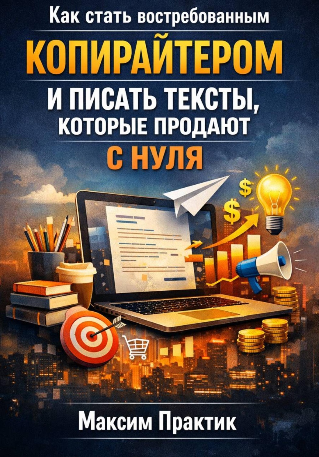Обложка книги «Как стать востребованным копирайтером и писать тексты которые продают с нуля»