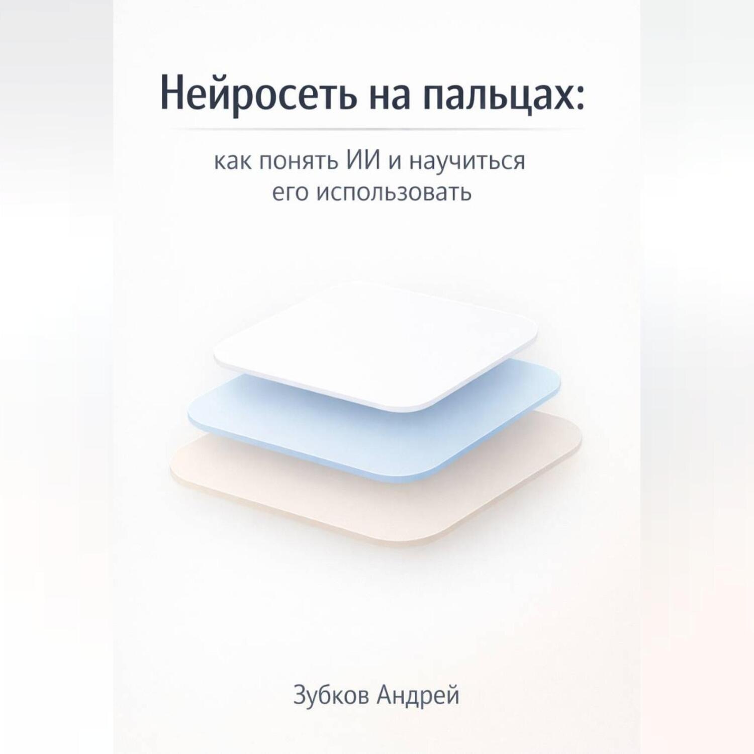 Обложка книги «Нейросеть на пальцах: как понять ИИ и научиться его использовать»