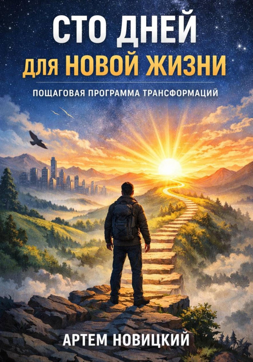Обложка книги «Сто дней для новой жизни. Пошаговая программа трансформации»