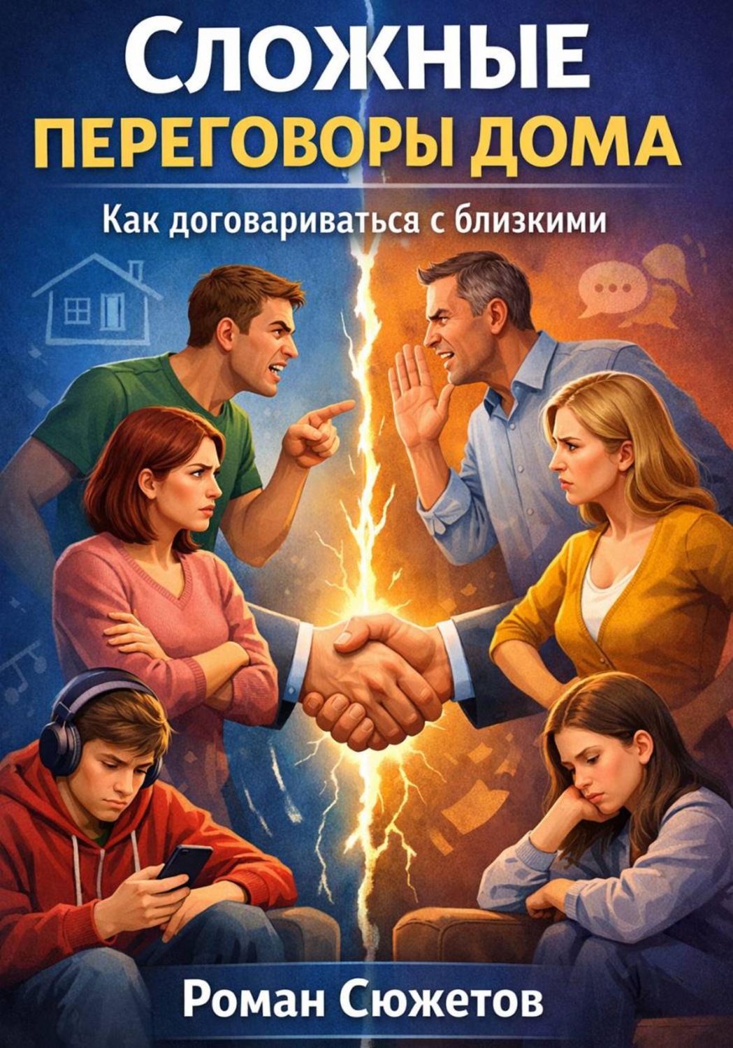 Обложка книги «Сложные переговоры дома. Как договариваться с близкими»
