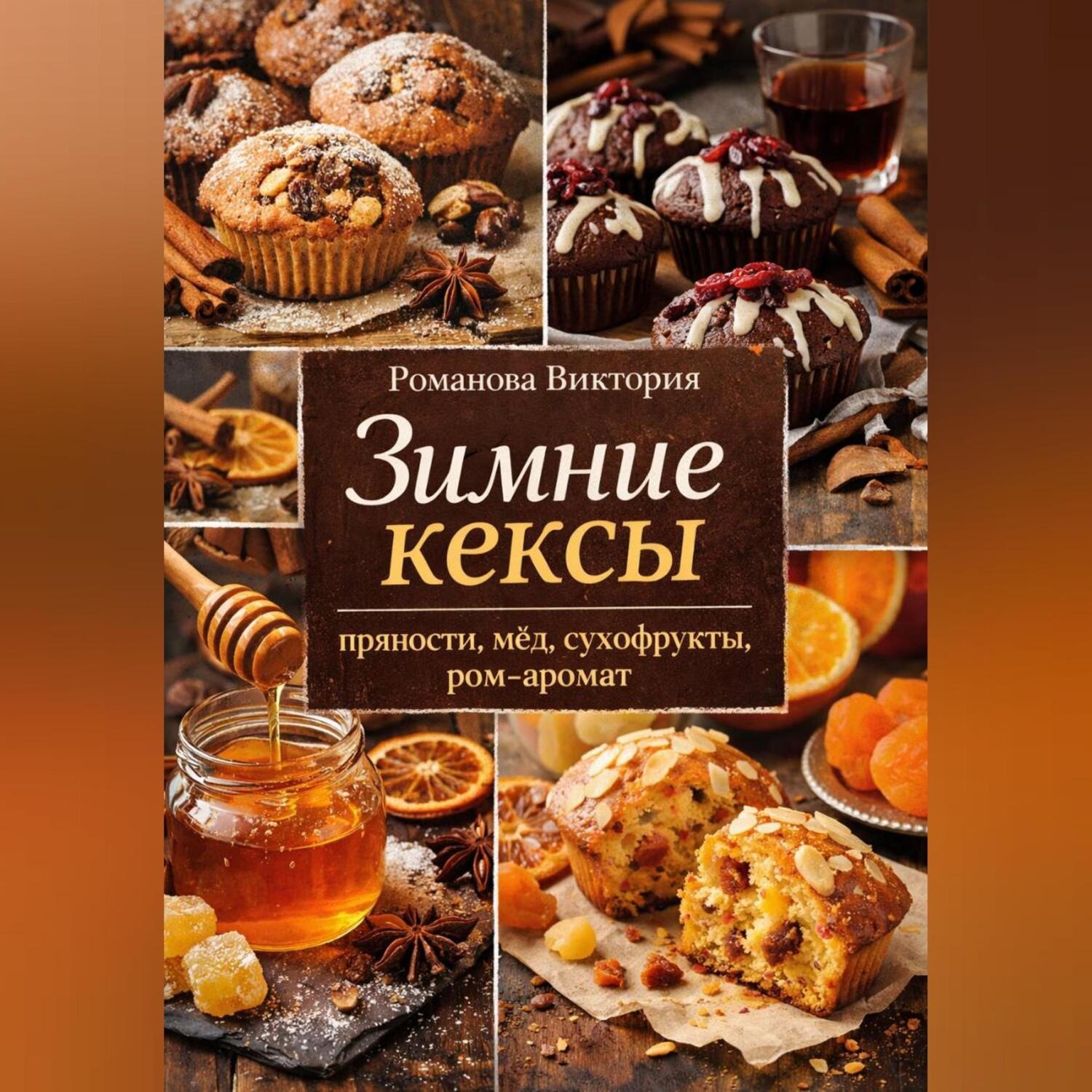 Обложка книги «Зимние кексы: пряности, мёд, сухофрукты, ром-аромат»