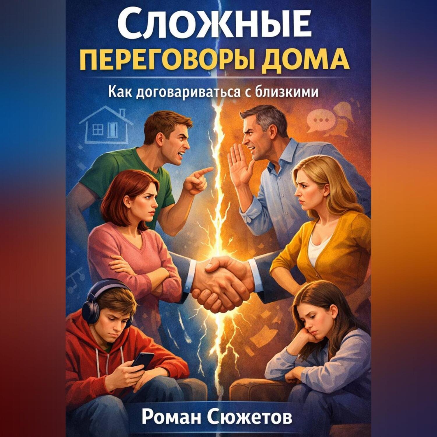 Обложка книги «Сложные переговоры дома. Как договариваться с близкими»