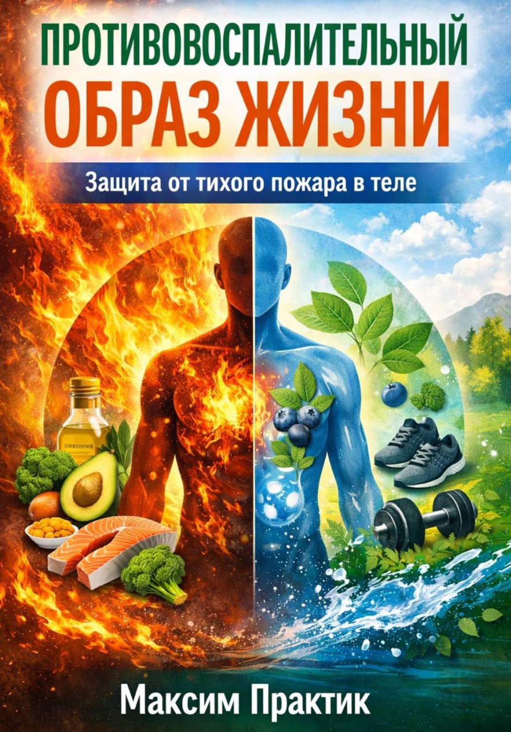 Обложка книги «Противовоспалительный образ жизни. Защита от тихого пожара в теле»