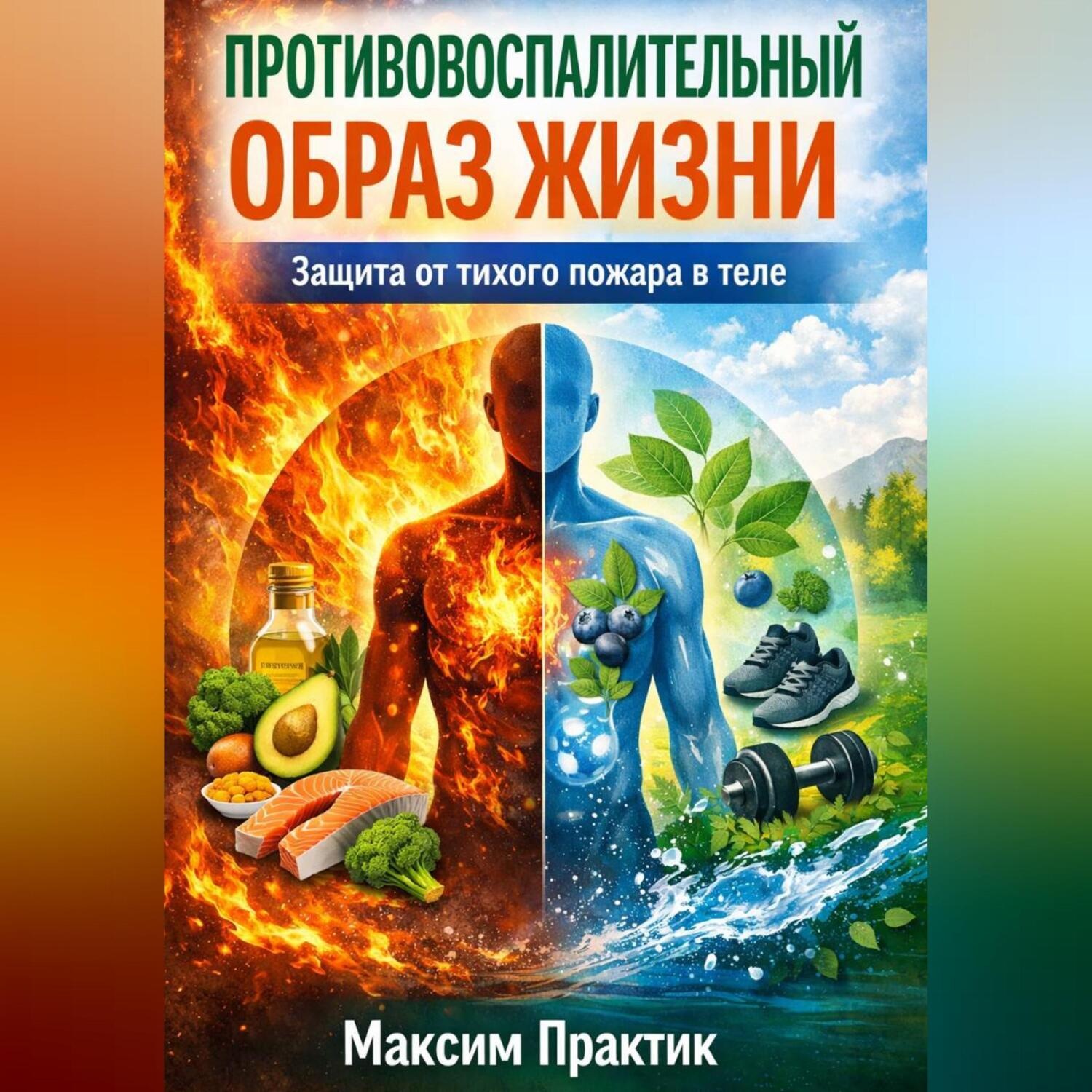 Обложка книги «Противовоспалительный образ жизни. Защита от тихого пожара в теле»
