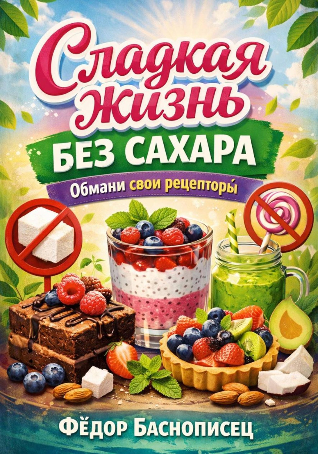 Обложка книги «Сладкая жизнь без сахара. Обмани свои рецепторы»